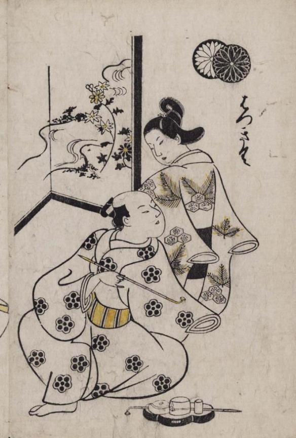 Japanese Old Glass Art SUMO / W 43× H 59 [cm] Late Edo-Meiji Period